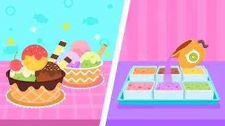 DuDu Dessert Shop DIY Games Captura de pantalla 2