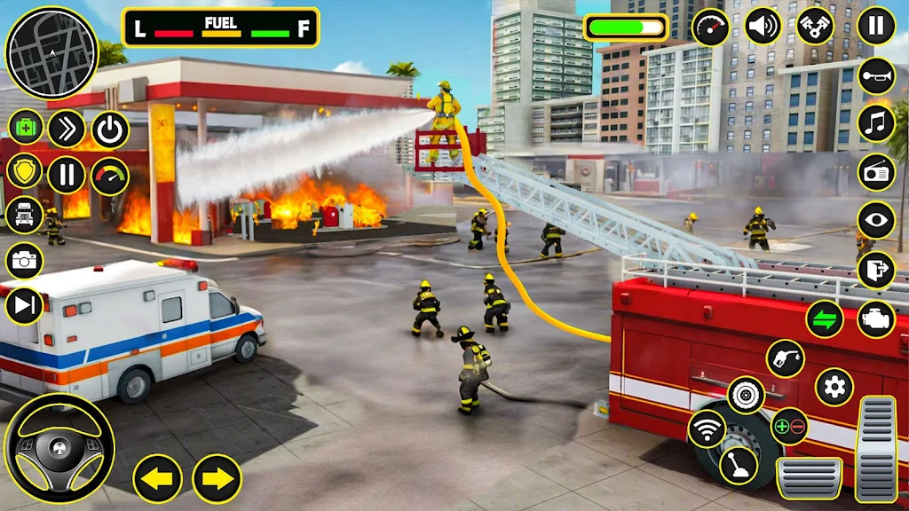 Fire Truck Firefighter Rescue Captura de tela 4