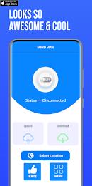 MIND VPN - Fast & Safe Vpn Скриншот 1