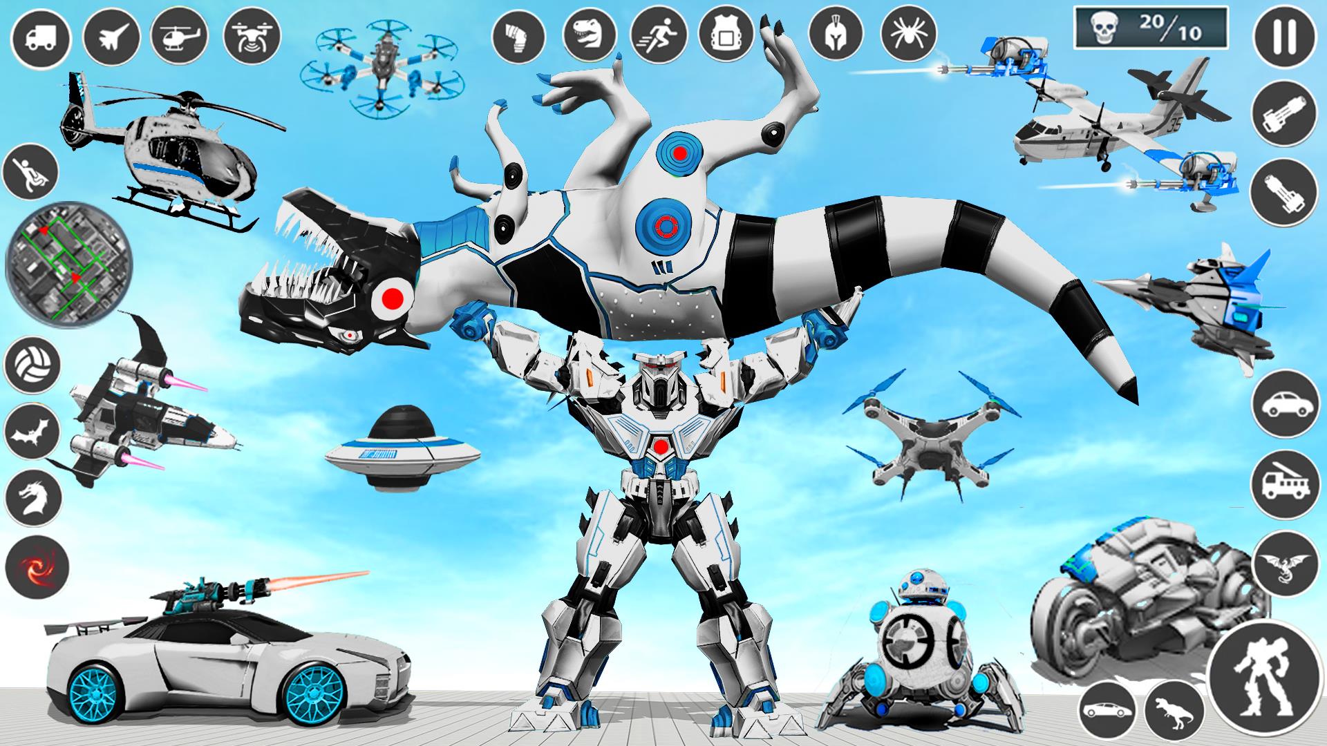 Multi Robot Car Transform Game Captura de pantalla 3