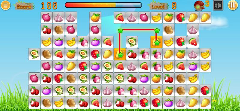 Link fruits - fruit match pair スクリーンショット 1