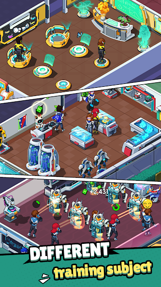 Idle Superpower School Mod Captura de tela 3
