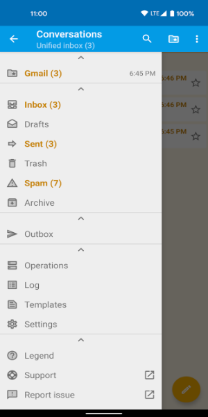FairEmail, privacy aware email Captura de pantalla 2