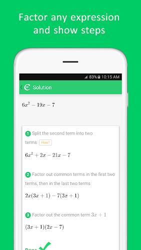 Cymath - Math Problem Solver Captura de tela 4