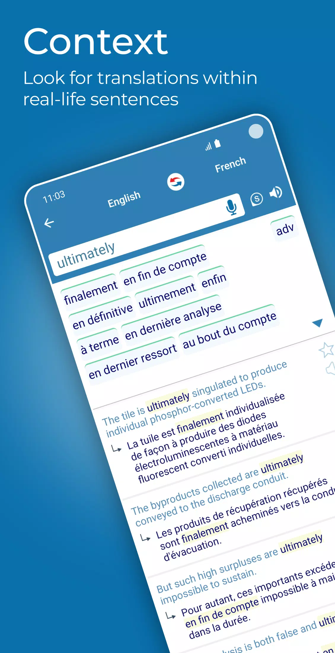 Reverso tradutor, dicionário Captura de tela 2