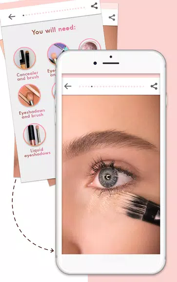 Makeup Tutorial de Maquillaje Captura de pantalla 2
