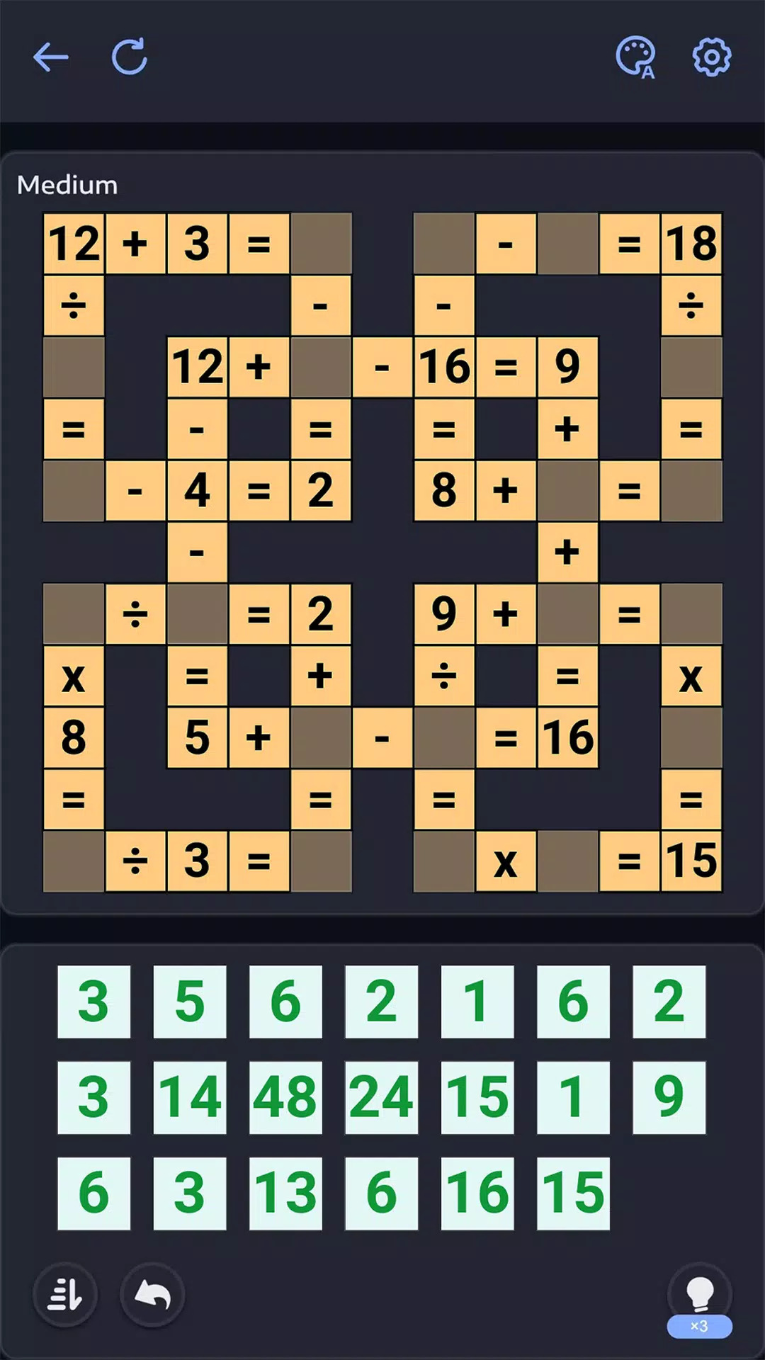 Crossmath - Math Puzzle Games स्क्रीनशॉट 2
