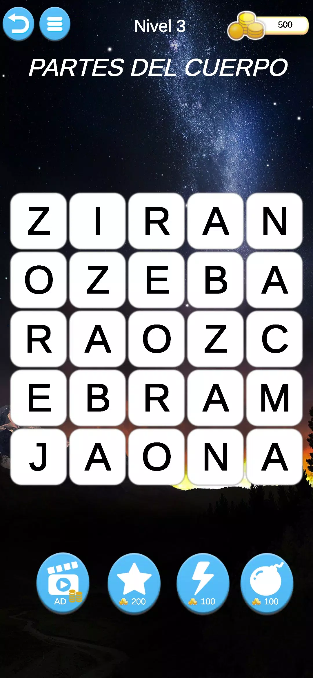 Juego Mental Palabras應用截圖第2張