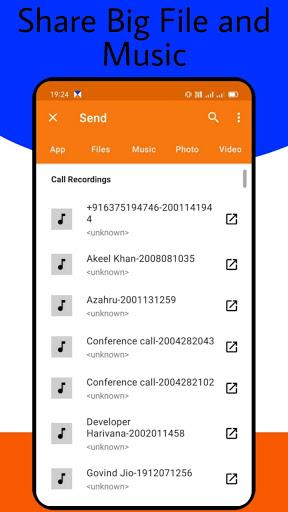 Xzender share- File Transfer like Xsender, Sendit Captura de tela 4
