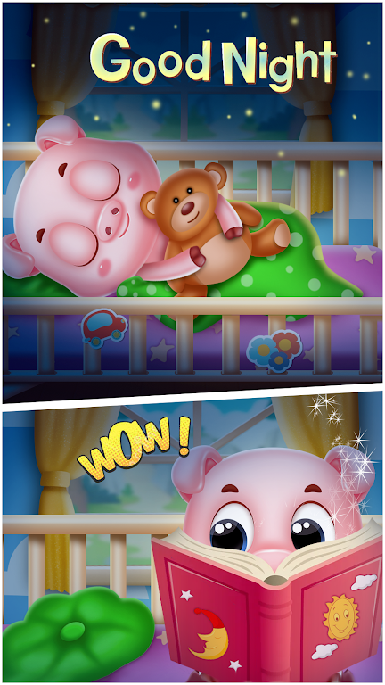 pinky pig daycare salon games Screenshot 1