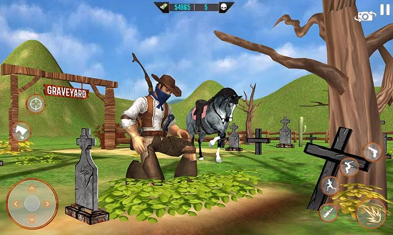 West Cowboy Shooting Games 3D Captura de tela 4