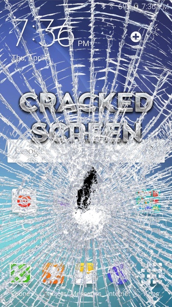 Cracked Screen Prank Скриншот 1