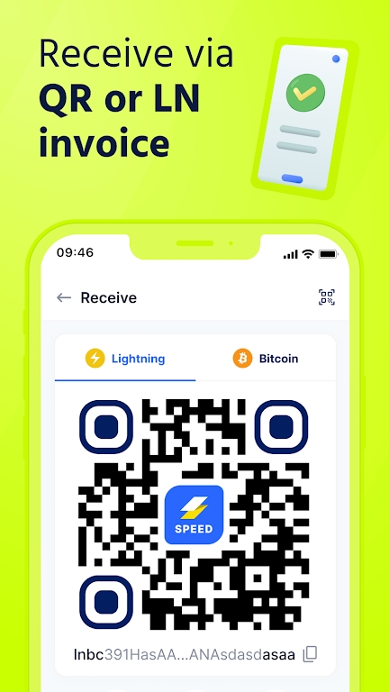 Speed Bitcoin Lightning Wallet Captura de pantalla 4