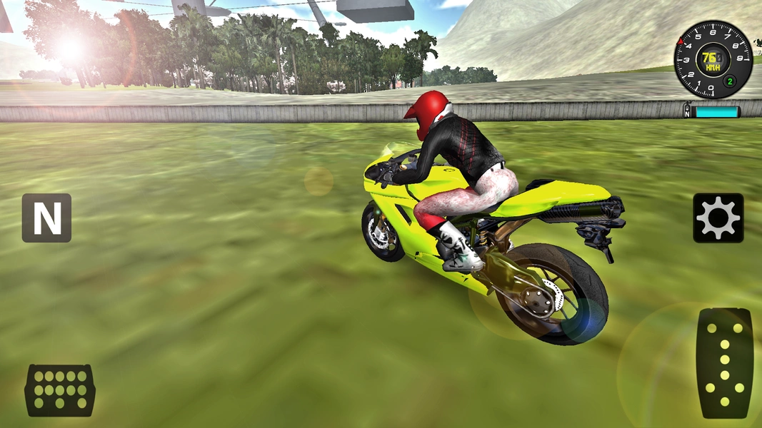 Motorbike Damage Racing Captura de pantalla 1