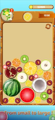 Fruit Merge - Addictive game. Screenshot 1