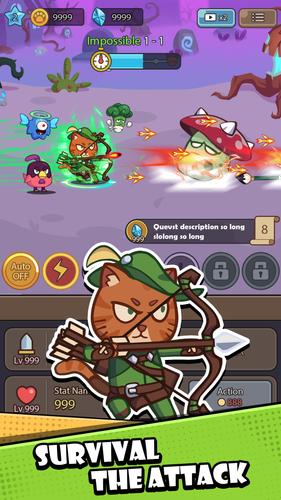 Cat Legend: Idle RPG War 스크린샷 2