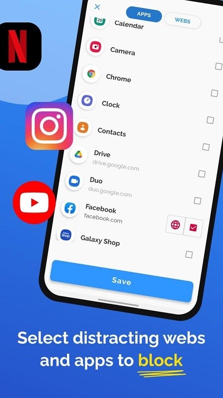 AppBlock Bloqueie Apps e Sites Captura de tela 1