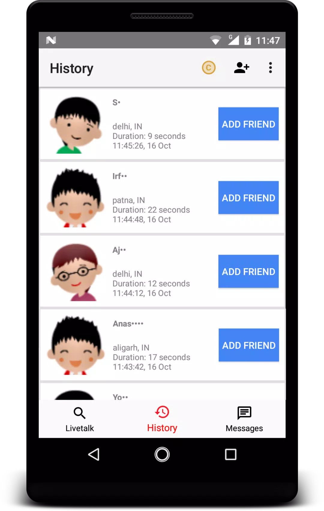 Livetalk - Live Video Chat Screenshot 2