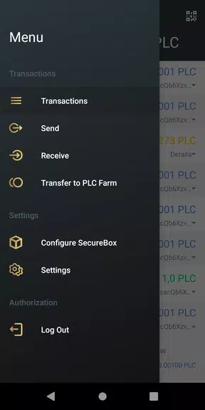 PLC Wallet スクリーンショット 2