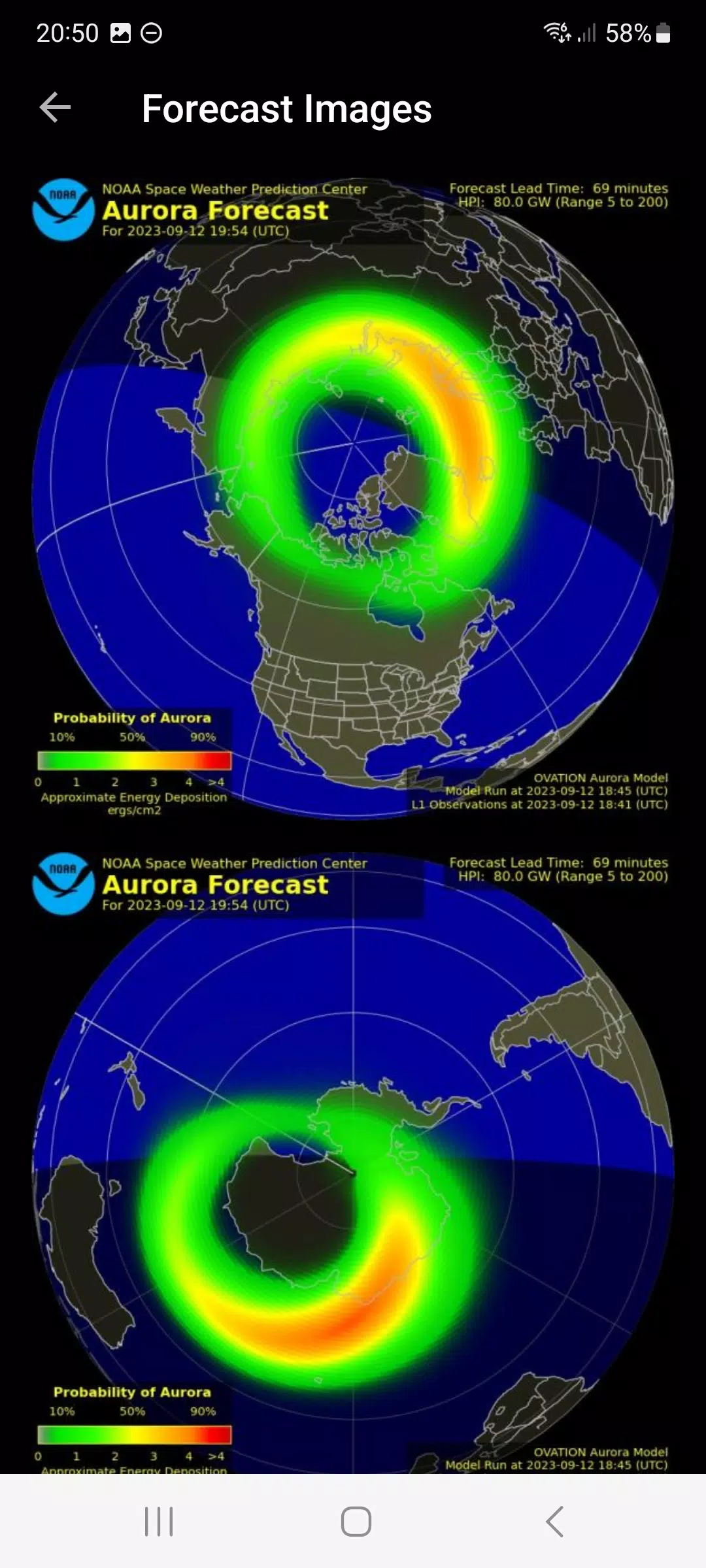 My Aurora Forecast स्क्रीनशॉट 4