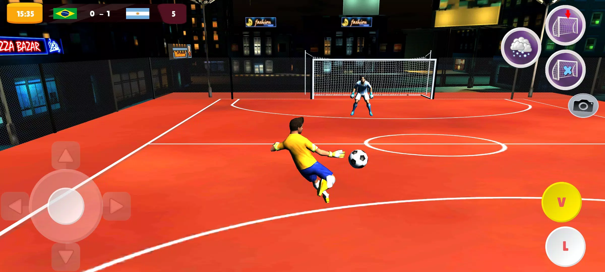 Goalie Wars Football Street Capture d’écran 2