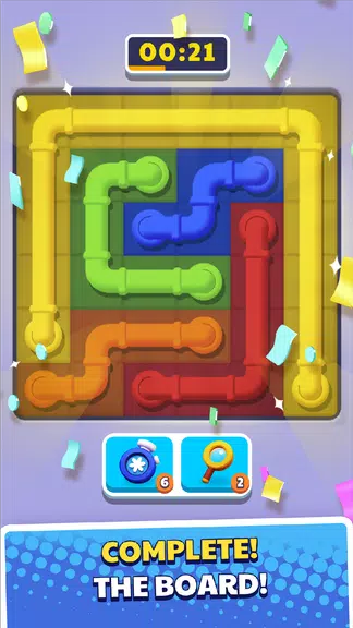 Connect Pipe! Color Line Game Screenshot 2