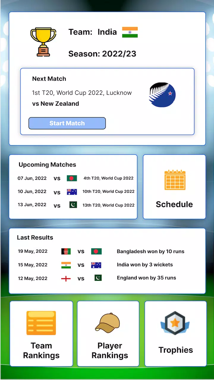 Cricket Manager Journey स्क्रीनशॉट 1
