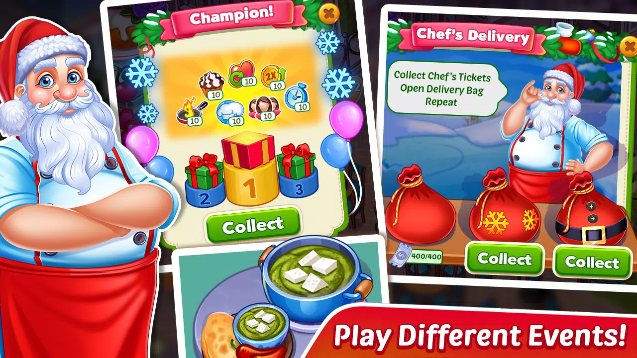 Christmas Fever Cooking Games Скриншот 3