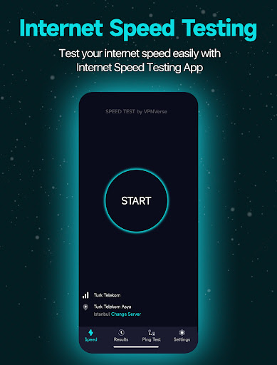 Internet Speed Test - VPNVerse Captura de pantalla 1