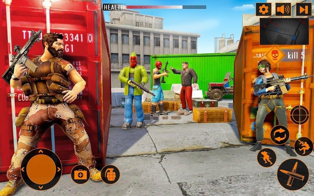 Commando Gun Shooting Games 3D Captura de pantalla 1