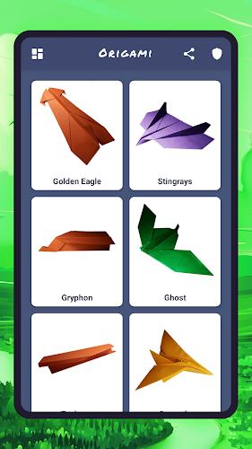 Origami aircraft, paper Screenshot 2