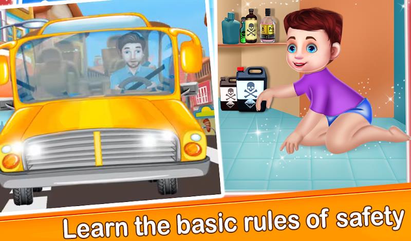 Child Safety Basic Rules games Capture d'écran 4