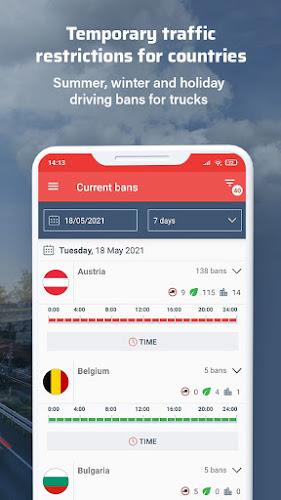 Bans For Trucks - Europe应用截图第2张