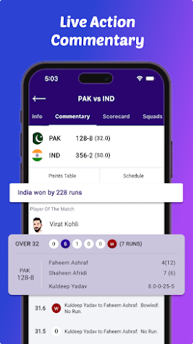 CrickZone: Live Cricket Scores應用截圖第4張
