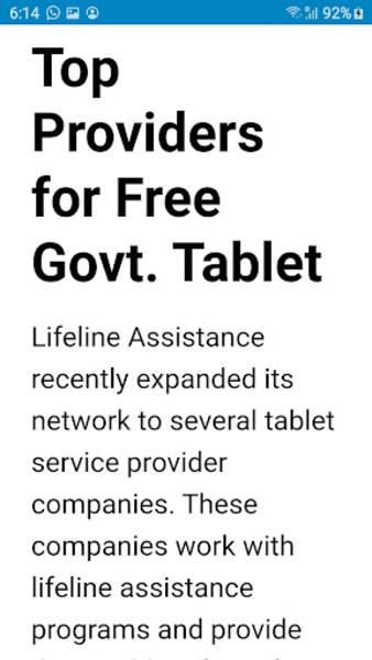 Free Government Tablets Captura de tela 2