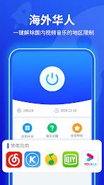 闪电回国Pro：海外党回国vpn加速器，华人音乐游戏视频必备 Скриншот 1