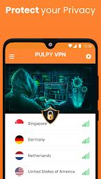 Pulpy VPN Unlimited VPN Proxy Capture d'écran 4