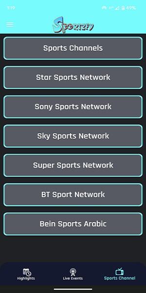 Sportzfy TV स्क्रीनशॉट 3