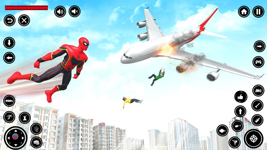 Flying Spider Rope Hero Fight應用截圖第1張