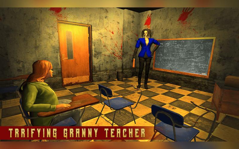 Terrifying Teacher Granny Game Скриншот 1