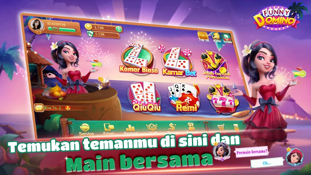 Funny Domino:Gaple QiuQiu應用截圖第1張