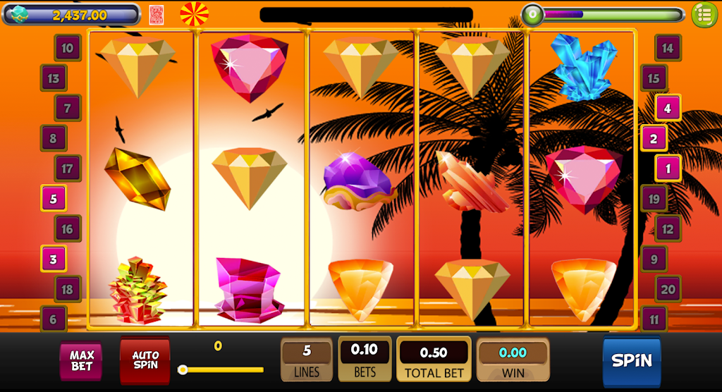 Jewel & Gems Wilds Slot! Captura de tela 3
