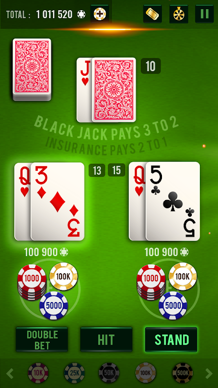 Blackjack 21 - Vegas Casino स्क्रीनशॉट 2