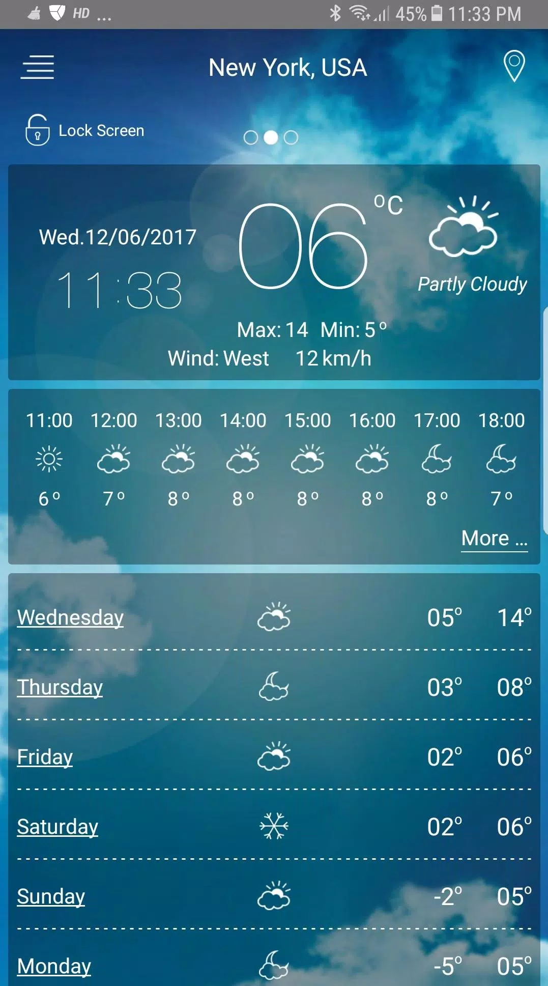 Weather Forecast स्क्रीनशॉट 1