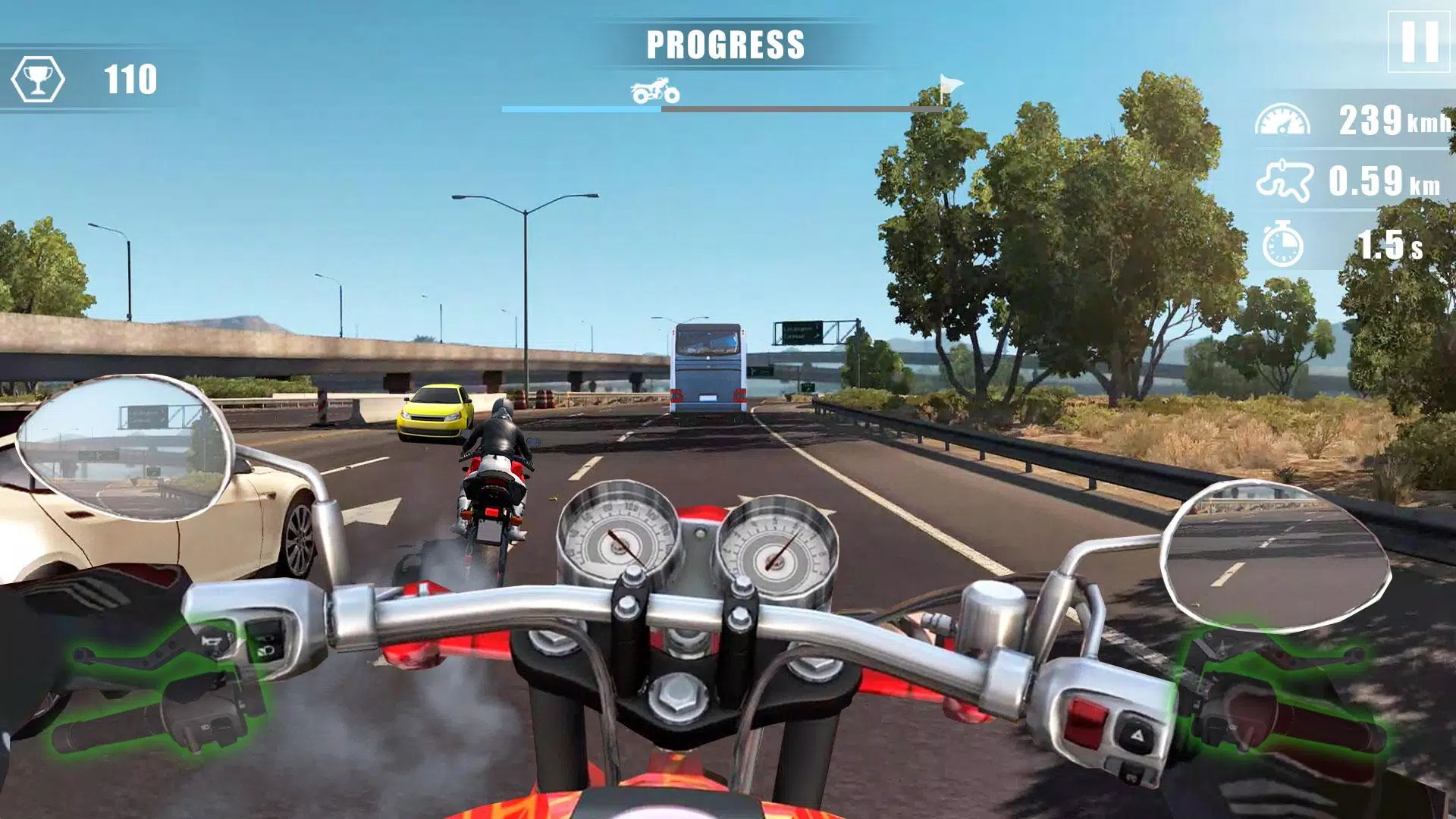 Moto Bike Race : Driving Car Capture d’écran 3