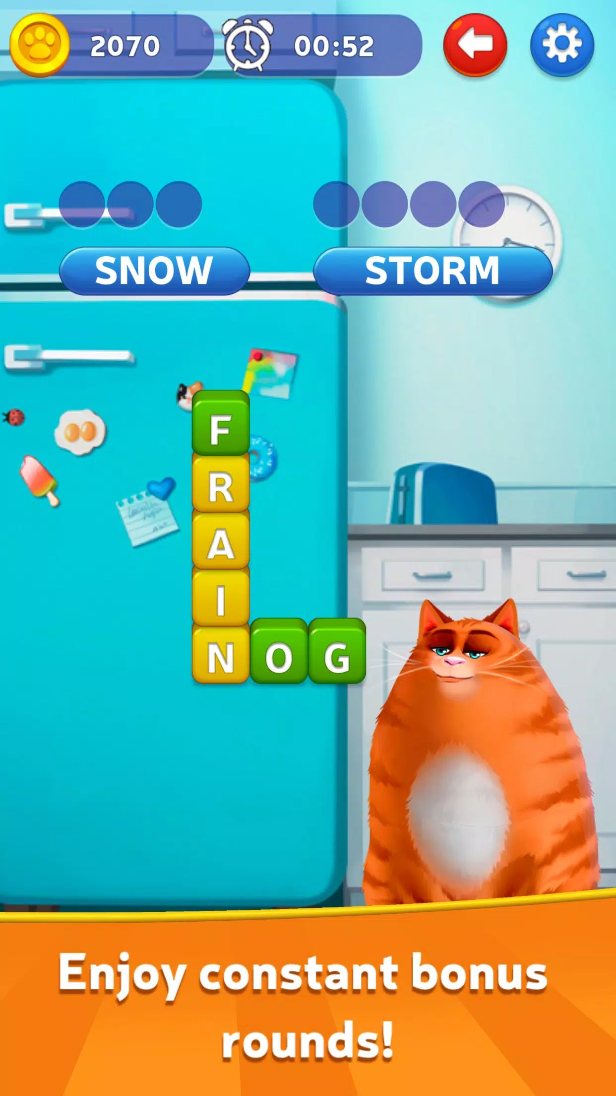 Kitty Scramble: Word Game स्क्रीनशॉट 3