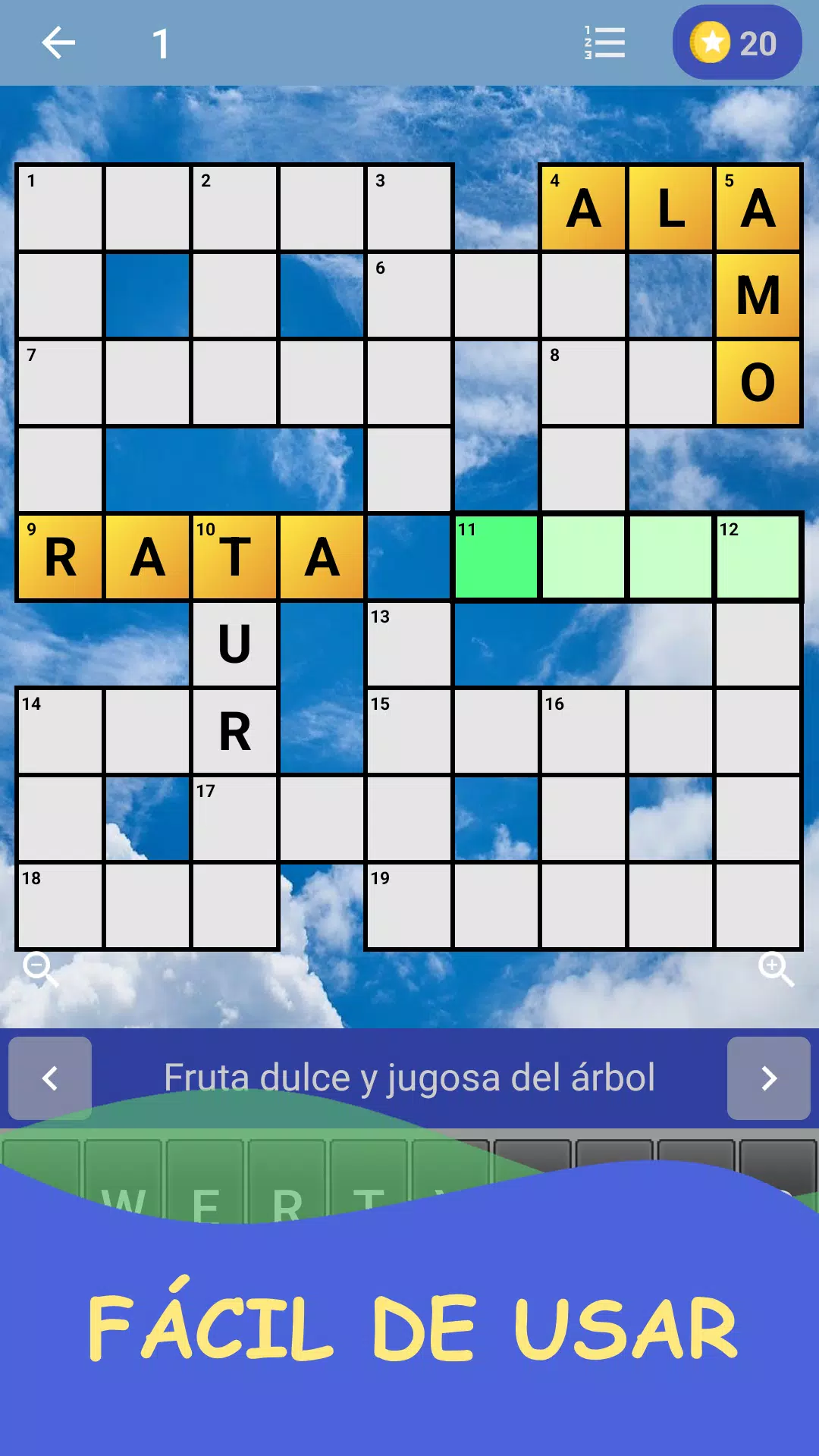 Crucigrama en español Capture d’écran 1
