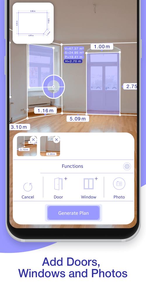 AR Plan 3D Règle: Room Planner Capture d'écran 2