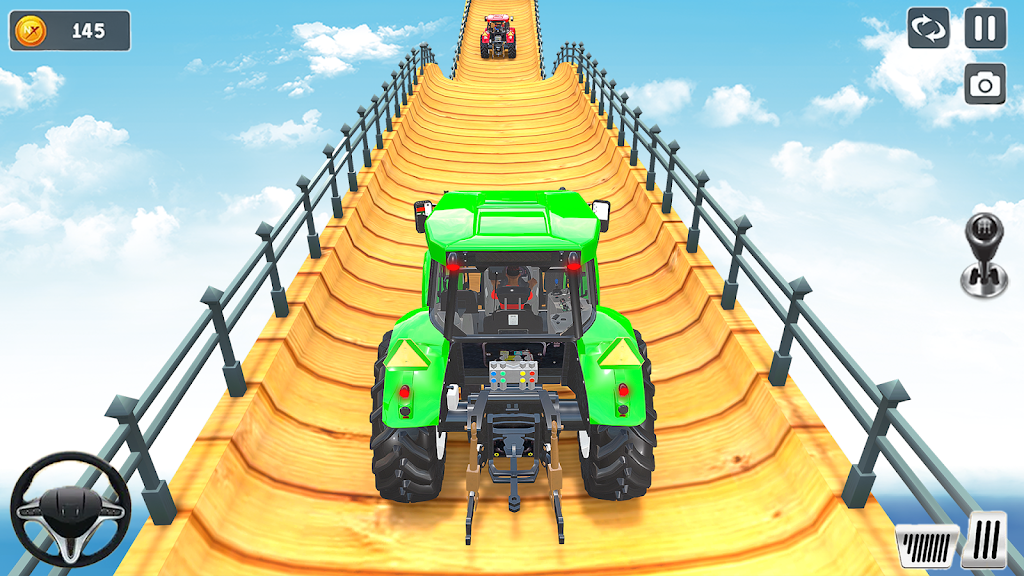 Mega Ramp Tractor Stunt Game Captura de pantalla 1