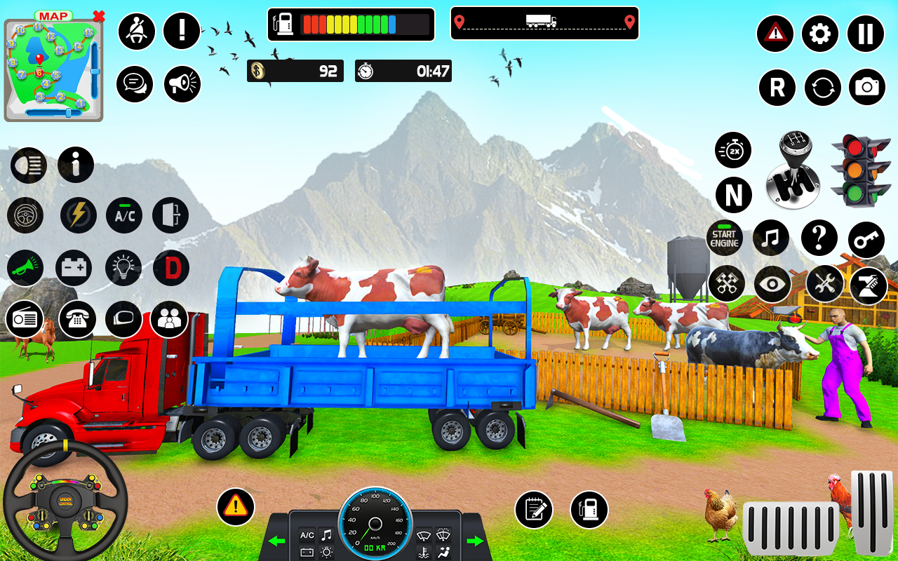 Animals Transport: Truck Games स्क्रीनशॉट 1